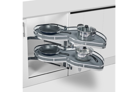 Kệ Góc Liên Hoàn Hình Lá GrandX XM.420SL1 (Mở Trái)