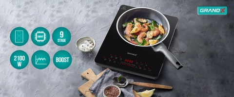Bếp từ đơn GrandX GX IH168 nhập Thái Lan - Inverter Smart cao cấp