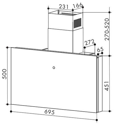 Máy Hút Mùi Bauer BC 70BSI  - BLDC cảm ứng 2 mặt
