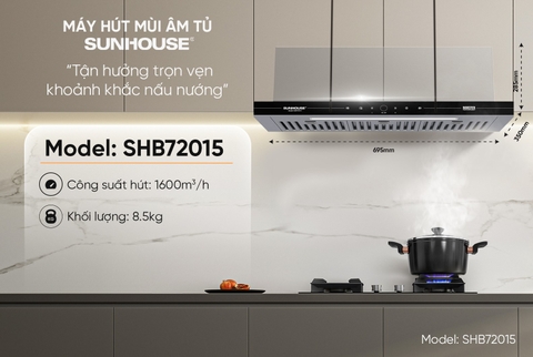 Máy hút mùi âm tủ SUNHOUSE SHB72015