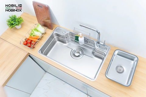 Chậu rửa bát 1 hố Nobinox Liken NL792D