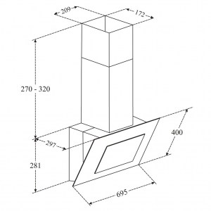 Máy hút mùi Faster FS 3608B-70