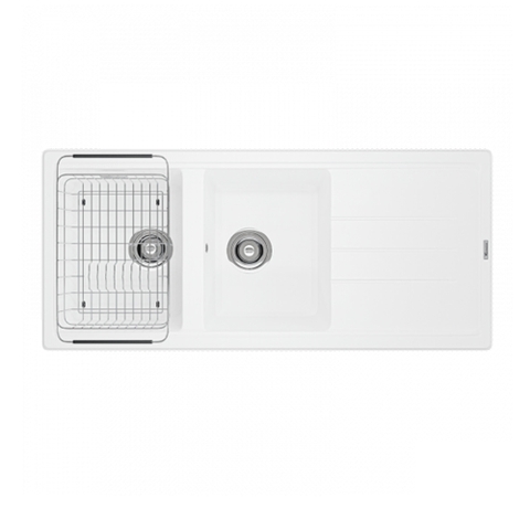 Chậu rửa bát đá Konox Phoenix 1160 White Silver