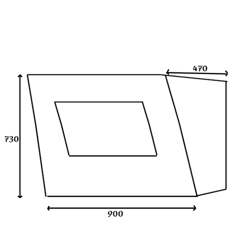 Máy hút mùi Chefs EH-R705E9 – Kính vát sang trọng