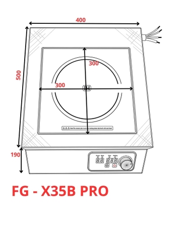 Bếp Từ Công Nghiệp Fuger FG X35B PRO