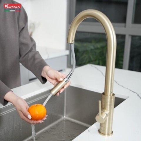Vòi rửa bát Konox Venice Gold - Sắc vàng hoàng kim