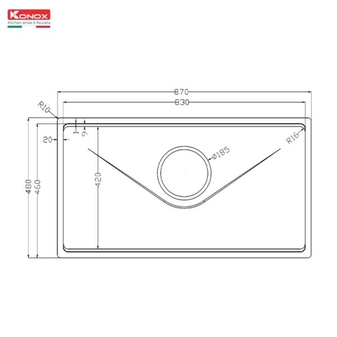 Chậu Rửa Bát Tari 8748SM Phong Cách Nhật – Inox SUS304 Bề Mặt Mịn phủ mạ Crom