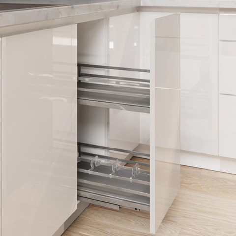 Rổ gia vị đa năng Hafele OMERO 549.20.825 | Tủ 400mm Sơn Nano