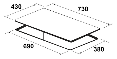 Bếp từ KAFF KF-LCD2IG - nhập Đức