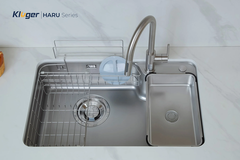 Chậu rửa bát Kluger KH8050SL Plus – Dòng HARU Series cao cấp