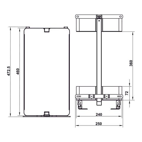 Rổ gia vị Hafele Utensio Plus H2 545.14.323 | Màu Than Chì Sang Trọng