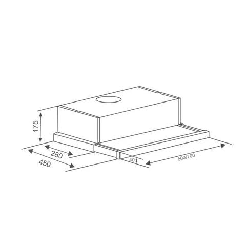 Máy Hút Mùi Âm Tủ Canzy CZ-600GH nhập Malaysia - Inverter
