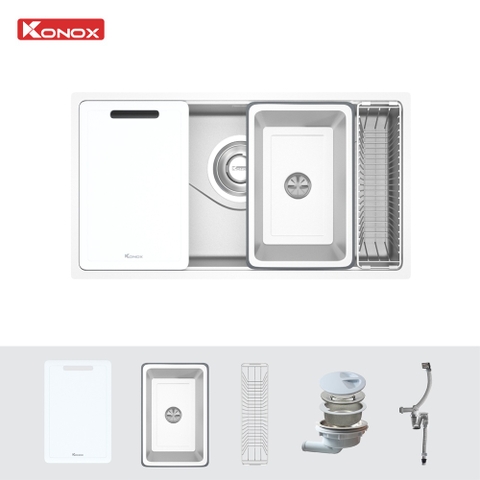 Chậu Rửa Bát Tari 8748SM Phong Cách Nhật – Inox SUS304 Bề Mặt Mịn phủ mạ Crom