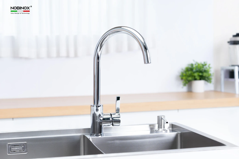 Vòi rửa bát Nobinox Loren NX522 - Lõi Sedal Tây Ban Nha | Cao cấp