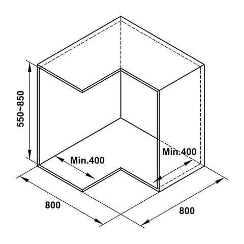 Bộ rổ góc xoay 270 độ Hafele Mezzo 548.37.011 - Inox 304