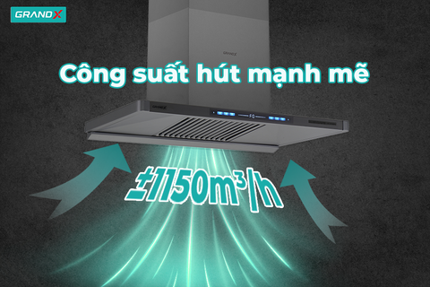 Hút mùi GX H70T82Pro – Hút khỏe, vận hành êm, thiết kế sang trọng