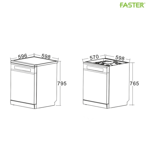 Máy rửa bát ECO 8516 SERI 8 SMART