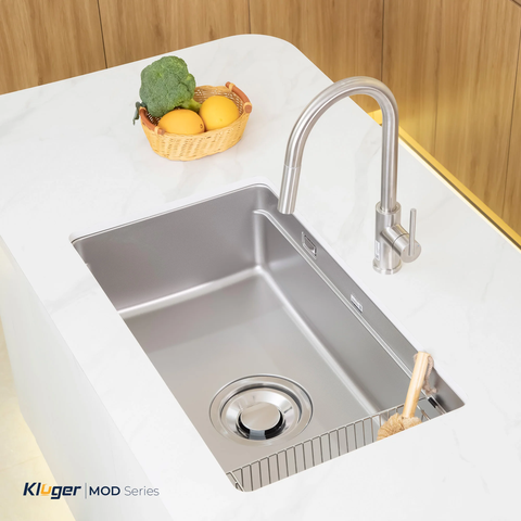 Chậu rửa bát Kluger KU7844FS Basic – POSCO 304 Linen chống xước