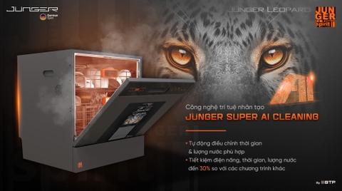 Máy rửa bát Junger DWJ-103 13 bộ - AI công nghệ mới thông minh