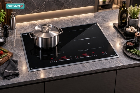 Bếp từ GrandX GX IH796Titan - Kính chống xước, Wi-Fi Connect
