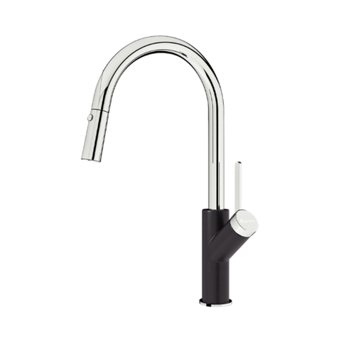 Vòi rửa bát dây rút Konox Ponte Black