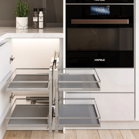 Phụ kiện tủ góc Hafele OLLA 595.50.804 | Sơn phủ Nano (Góc tủ chữ L)