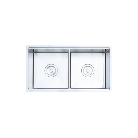 Chậu rửa bát Nobinox Lumia NJ524 - 2 hố cân, Inox 304 Posco