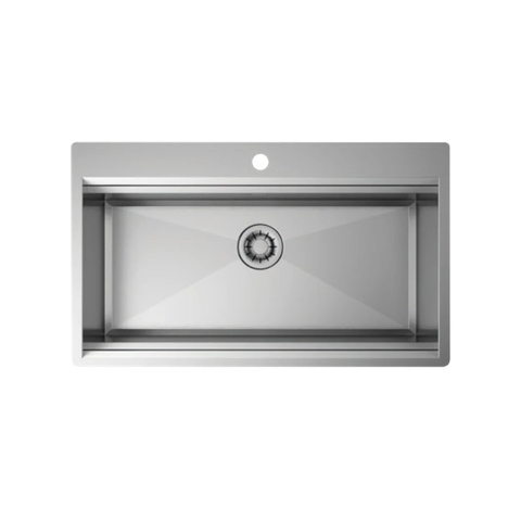 Chậu rửa bát Tasca Step NT685T - Size Đại 840mm, Gờ Slide, Nhập Ý