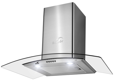 Máy hút mùi Bauer BC 70BSB - Kính cong 1200m3/h
