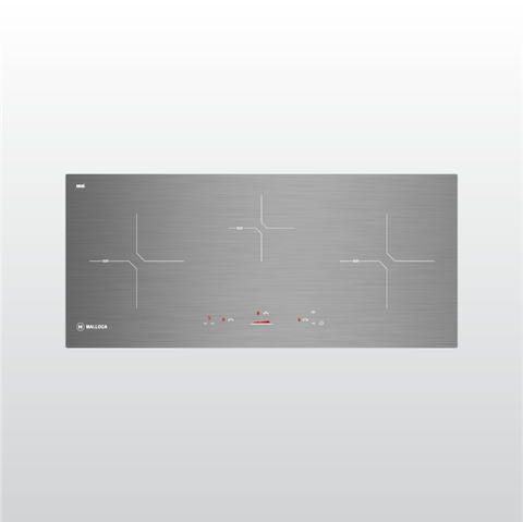 Bếp từ Malloca MH-03IS (Ver. 2020) hiệu ứng kim loại - 3 vùng nấu sang trọng