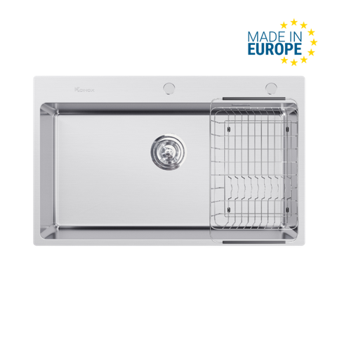 Chậu rửa bát Turkey Sink STELO 790 — Inox 304, 1 hố, Nhập Thổ Nhĩ Kỳ