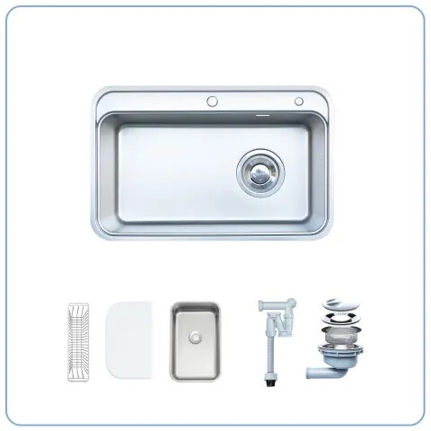 Chậu rửa bát 1 hố Nobinox Nova A382