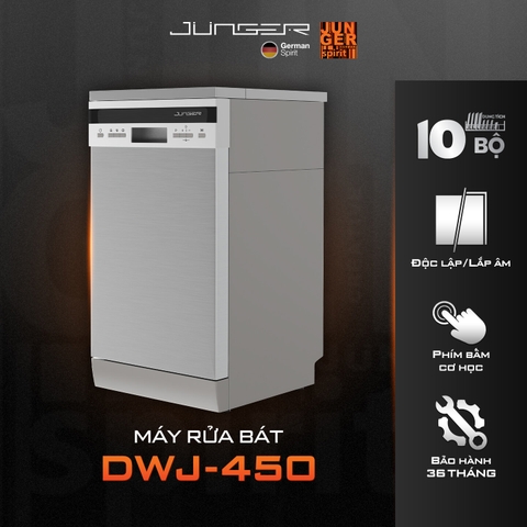 Máy Rửa Bát Junger JG DWJ-450 - Sấy Khử Khuẩn 70°C