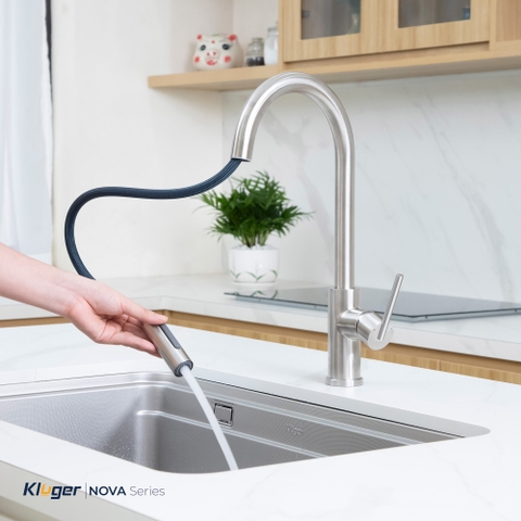 Vòi rửa bát Kluger KLF0030S rút nóng lạnh – NOVA Series