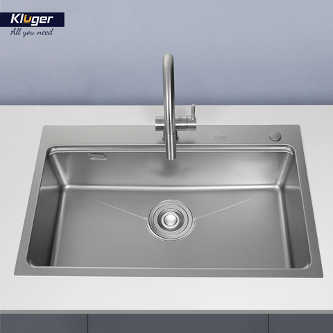 Chậu rửa bát Kluger KW8181FS S81 Plus – POSCO 304 Linen 1.2mm