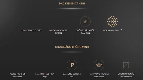 Bếp Từ Đôi Kocher DI-881GE - Nhập Khẩu Đức, kính Schott Ceran
