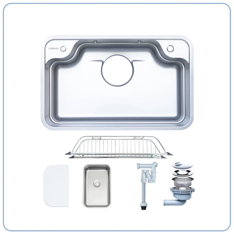 Chậu rửa bát 1 hố Nobinox Arvo B180 - Inox 304 POSCO