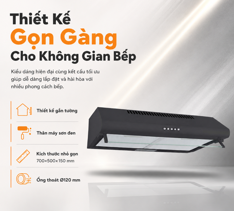 Máy Hút Mùi Binova BI-230-B-07 - dạng cổ điển