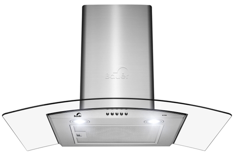 Máy hút mùi Bauer BC 70BSB - Kính cong 1200m3/h