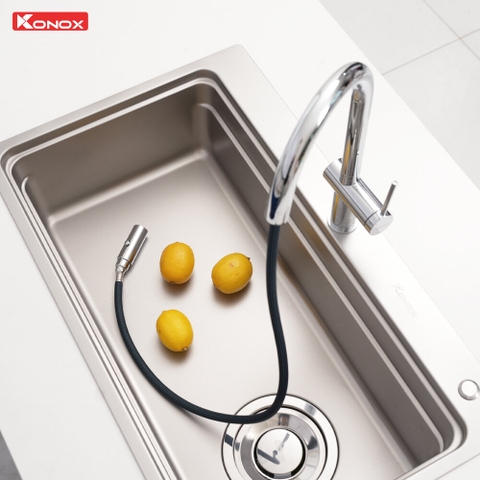 Vòi rửa bát Konox Comfor Chrome - Đường cong trang nhã