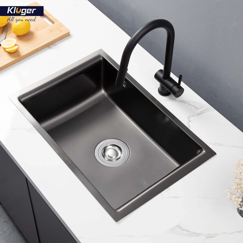 Chậu rửa bát Kluger KU8121B – S68 | Inox POSCO 304 liền khối