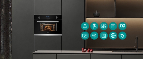 Lò nướng kết hợp vi sóng GrandX GX38MW6 - Âm tủ 38L cao cấp