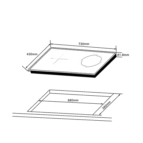 Bếp từ hồng ngoại Hafele HC-H7321B Malaysia - Schott Ceran - 536.61.856