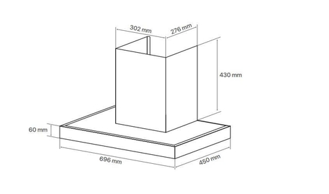 Máy hút mùi chữ T Canzy CZ-H345CT