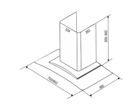 Máy Hút Mùi Bauer BC 90ECO - kích thước 900mm