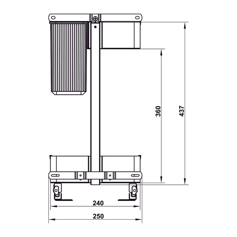 Rổ đa năng Hafele Utensio Plus H2 545.14.301 | Màu Than chì (300mm)