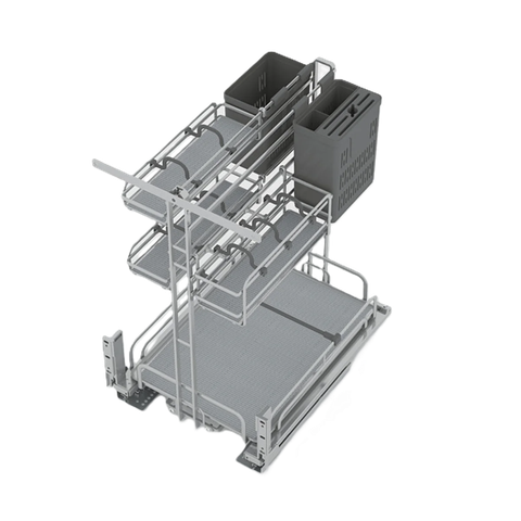 Rổ gia vị đa năng Hafele OMERO MULTI 595.00.805 | Tủ 400mm Sơn Nano