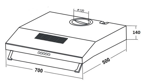 Máy Hút Mùi KAFF KF-8730B