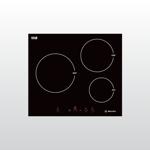 Bếp từ Malloca MH-03I chính hãng - 3 vùng nấu linh kiện Tây Ban Nha