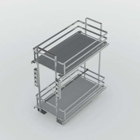 Rổ gia vị đa năng Hafele OMERO 549.20.825 | Tủ 400mm Sơn Nano